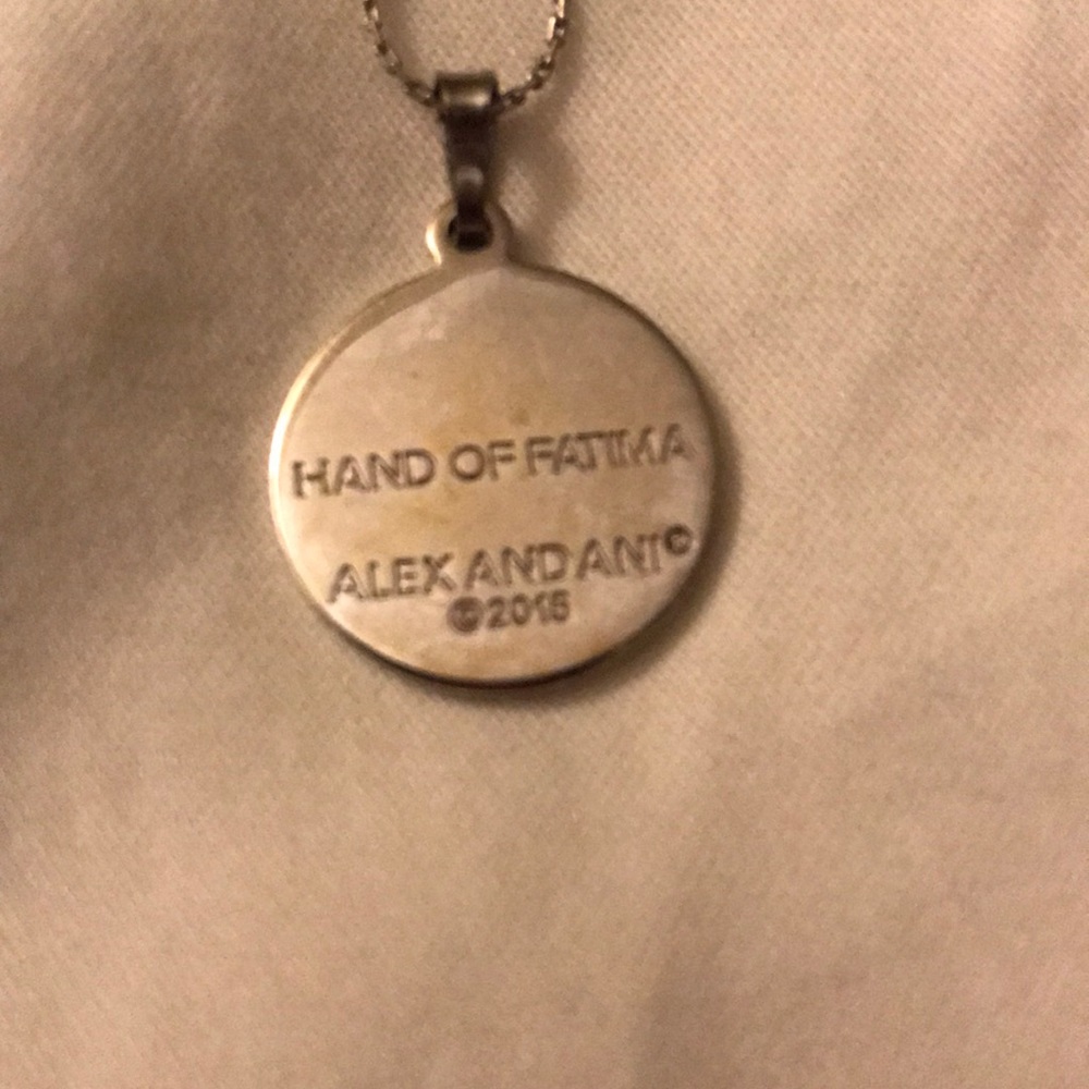 Alex & Ani Silver Hand of Fatima Necklace - Picture 4 of 6